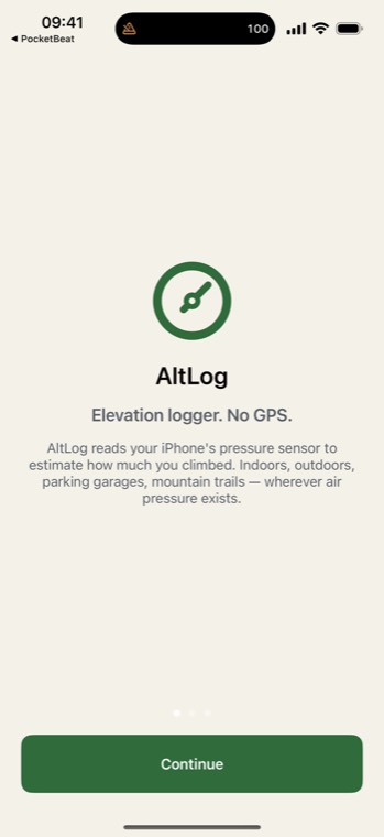 AltLog: an elevation logger with no GPS