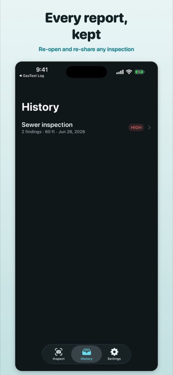 History of past inspections