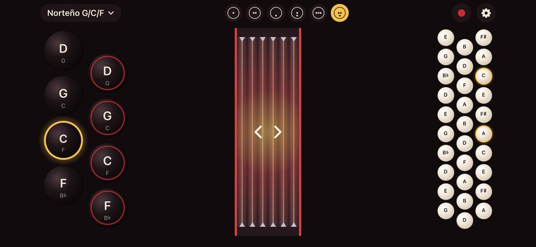 The Norteño G/C/F layout with 38 keys