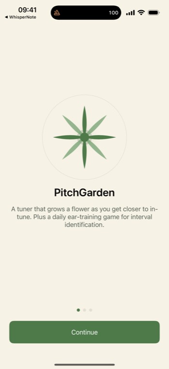 PitchGarden: a tuner that grows a flower as you get in tune