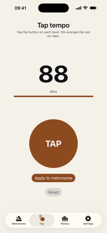 Tap tempo